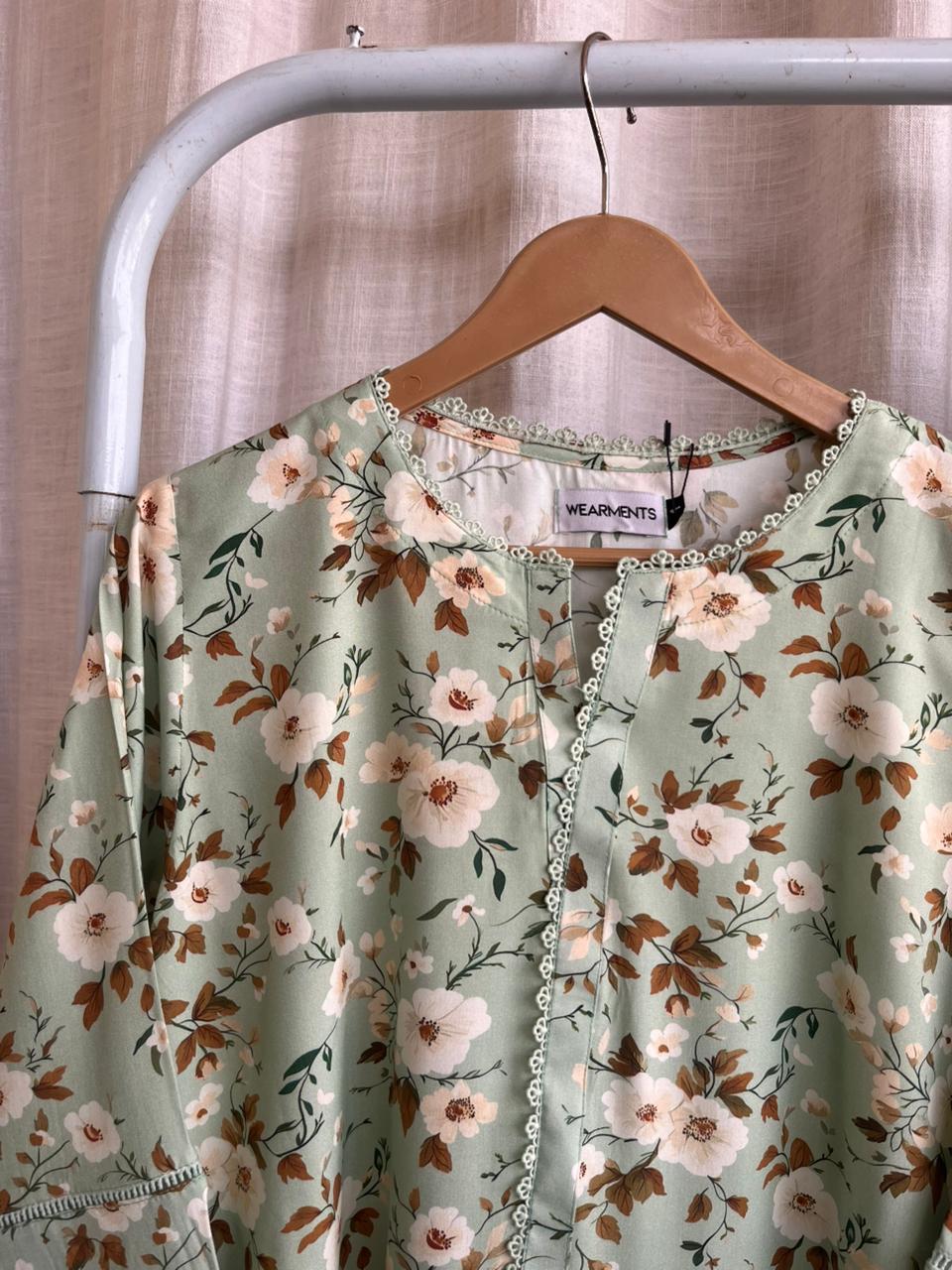 🍂 Mint Vintage Floral Set